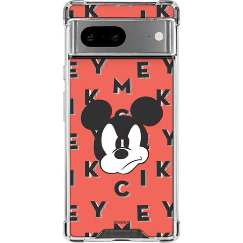 Disney Mickey Mouse Grumpy Face Google Pixel 8a Clear Case